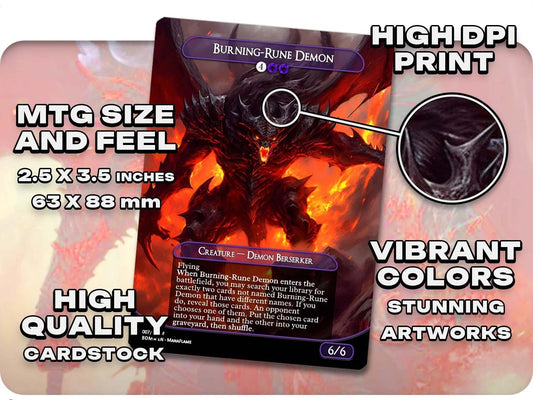 Be'lakor Demon Tribal - 100 Proxy Cards - Commander EDH Deck - High Quality Altered Cards - Full ManaFlame Deck