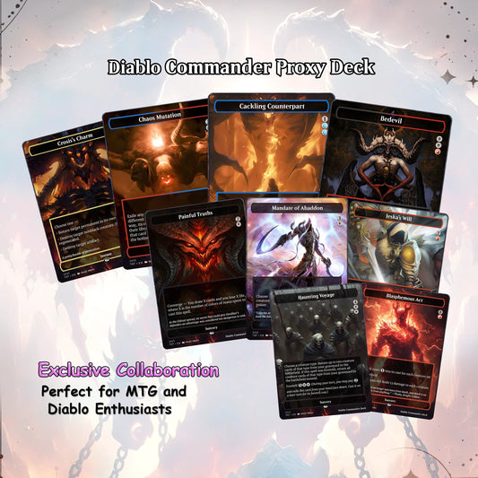 Diablo Commander cEDH Deck - Diablo Commander Magic Commander - CardHaven Deck with 170+ Unique Cards - Custom Cards M