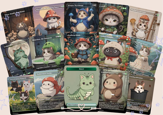 Mycotyrant Self Mill Proxy Commander Deck, 100 Cards + 6 Free Tokens | Cute Custom Full Art | MuraProxyArt