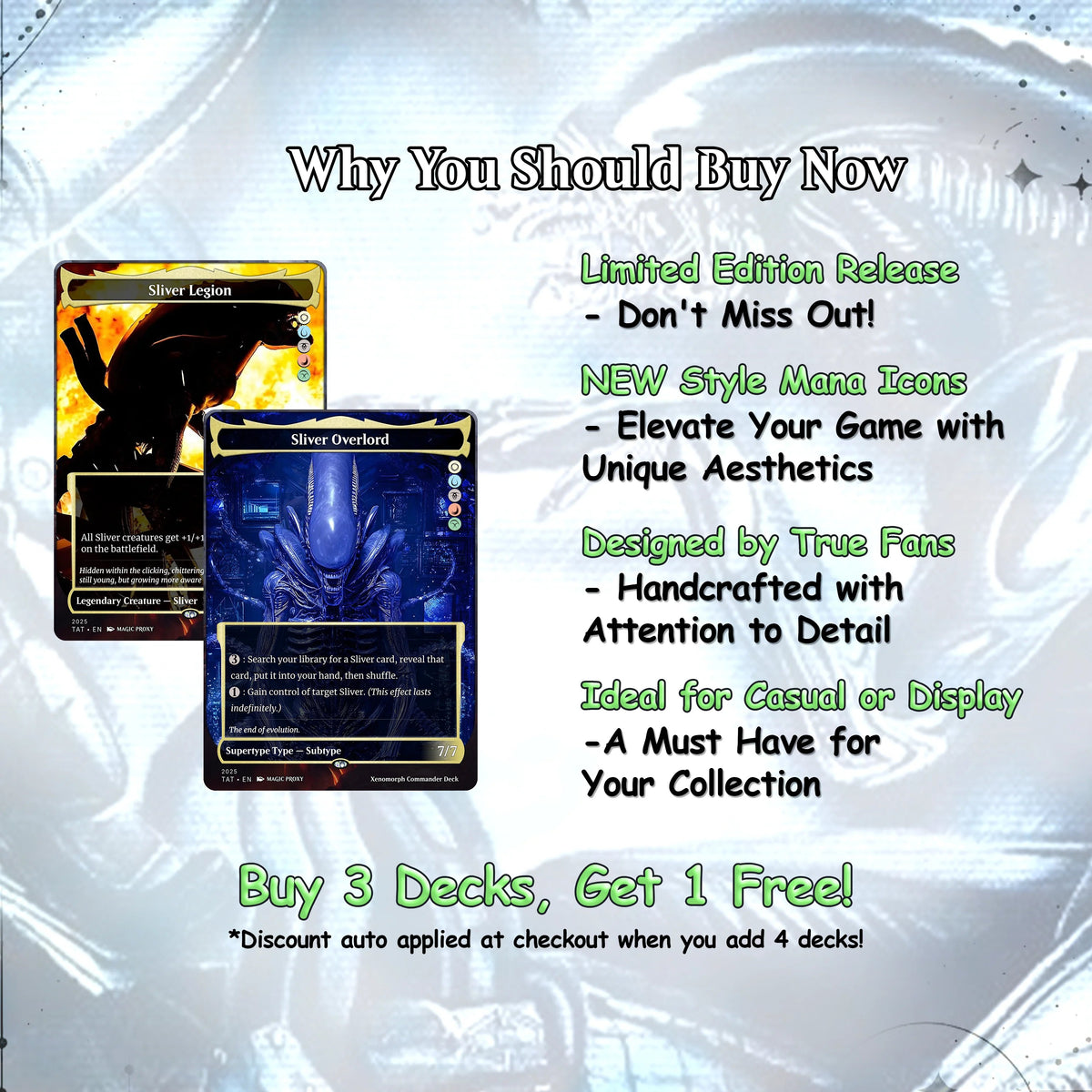 Alien Commander cEDH Deck - Alien Commander Magic Commander - CardHaven Deck with 170+ Unique Cards - Custom Cards MTG