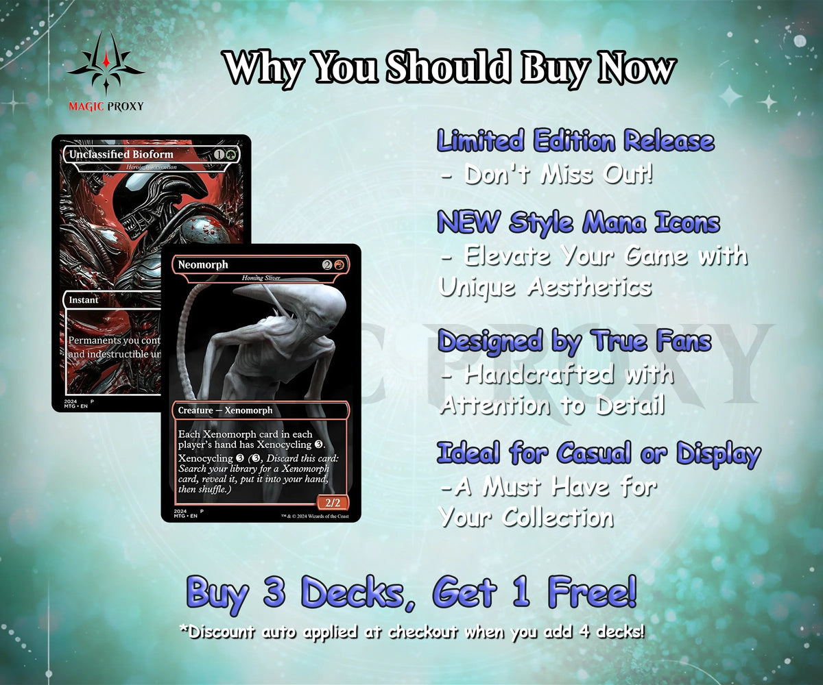 Alien Commander cEDH Deck - Alien Commander Magic Commander - CardHaven Deck with 170+ Unique Cards - Custom Cards MTG