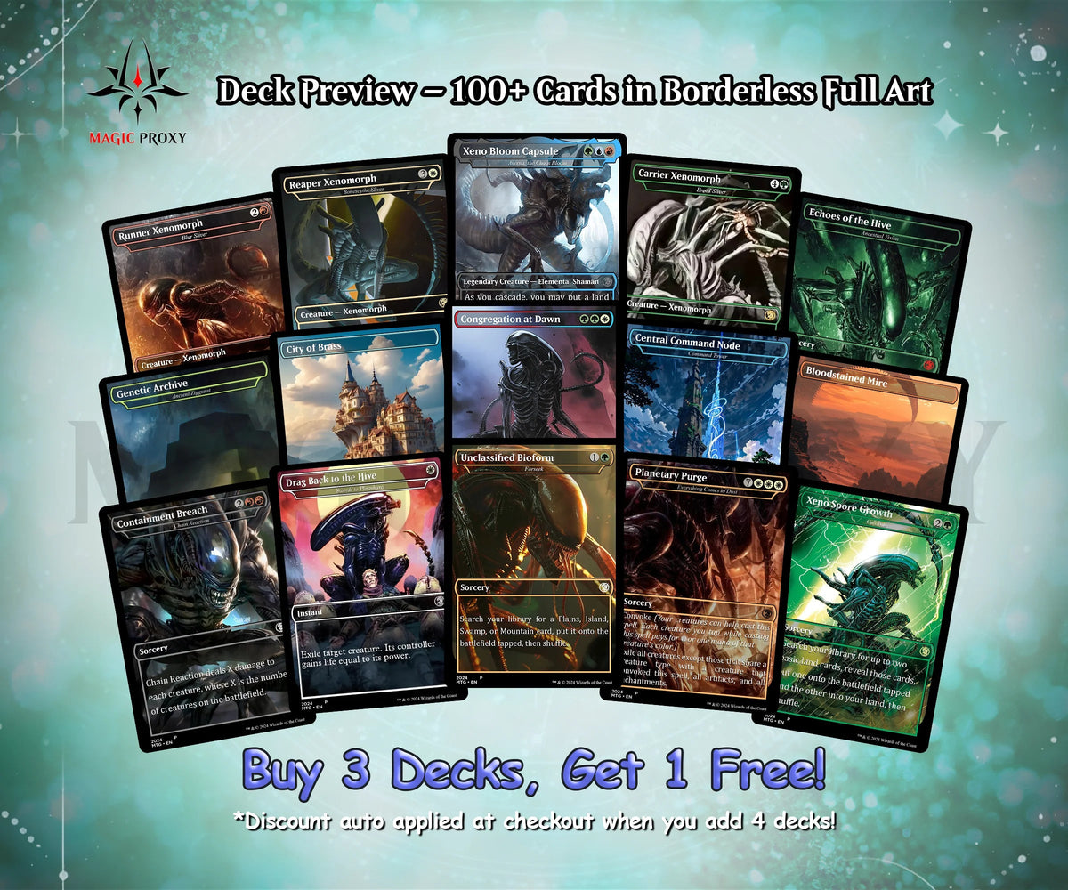 Alien Commander cEDH Deck - Alien Commander Magic Commander - CardHaven Deck with 170+ Unique Cards - Custom Cards MTG