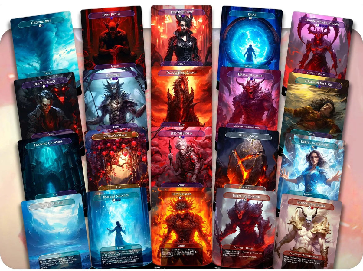 Be'lakor Demon Tribal - 100 Proxy Cards - Commander EDH Deck - High Quality Altered Cards - Full ManaFlame Deck