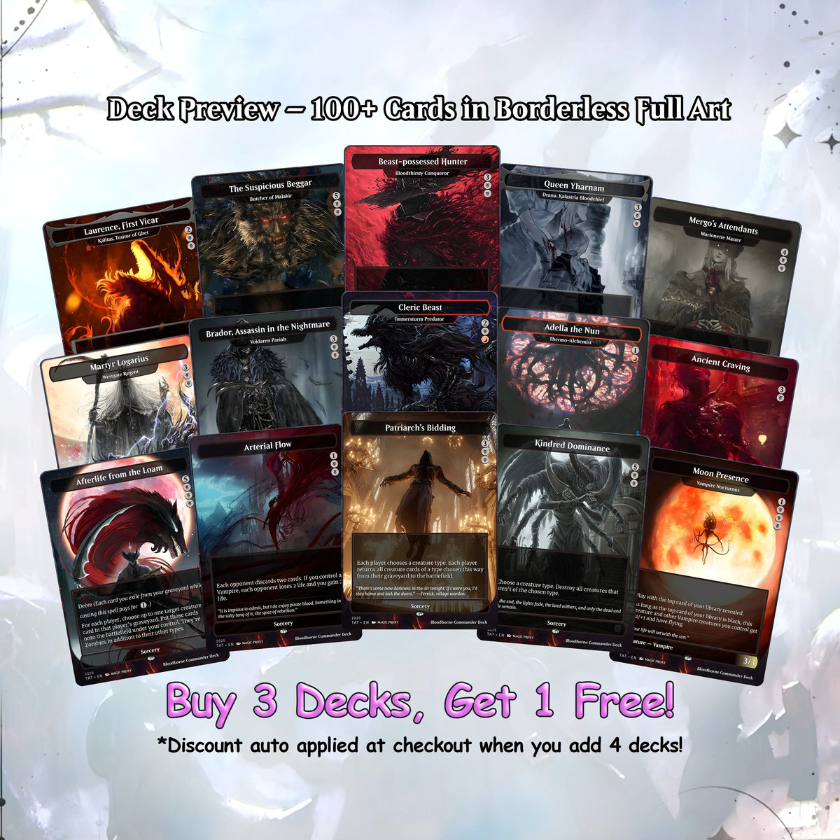 Bloodborne Commander cEDH Deck - Bloodborne Commander Magic Commander - CardHaven Deck with 150+ Unique Cards - Custom