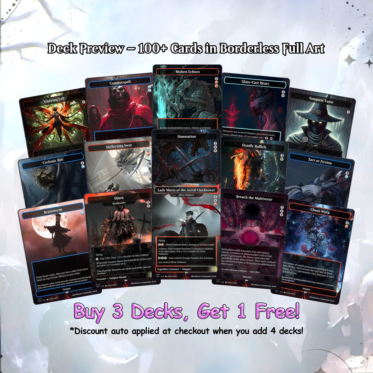 Bloodborne Commander cEDH Deck - Bloodborne Commander Magic Commander - CardHaven Deck with 150+ Unique Cards - Custom