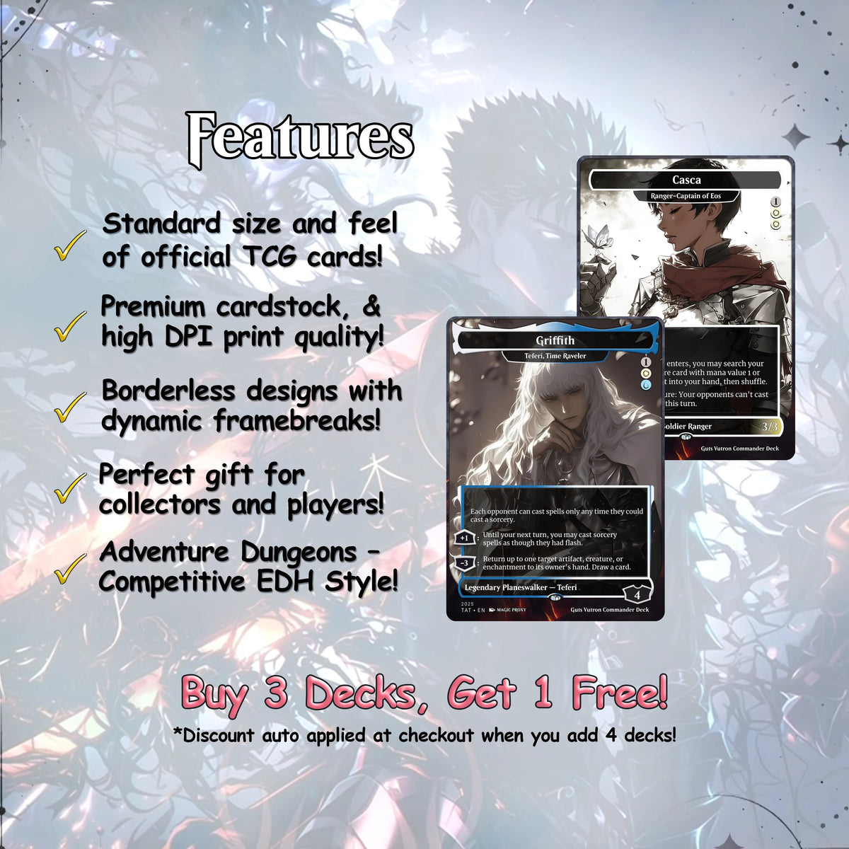 Custom Guts Voltron MTG Deck – Unique Proxy Cards
