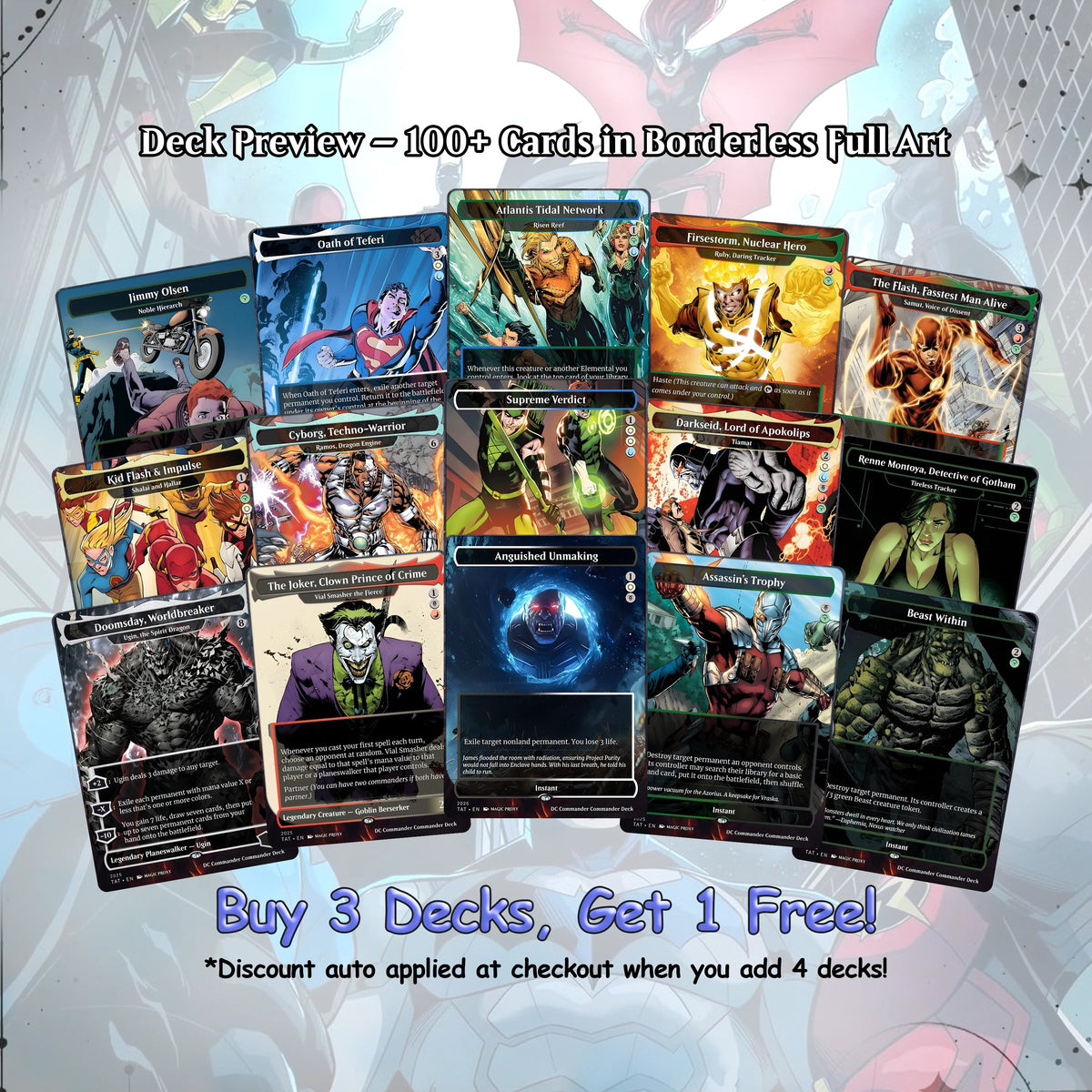 D.C Commander Deck • S.u.p.e.r.m.a.n • Forge a New Legacy in the MTG Multiverse! • Custom MTG Cards • Premium Proxy Card
