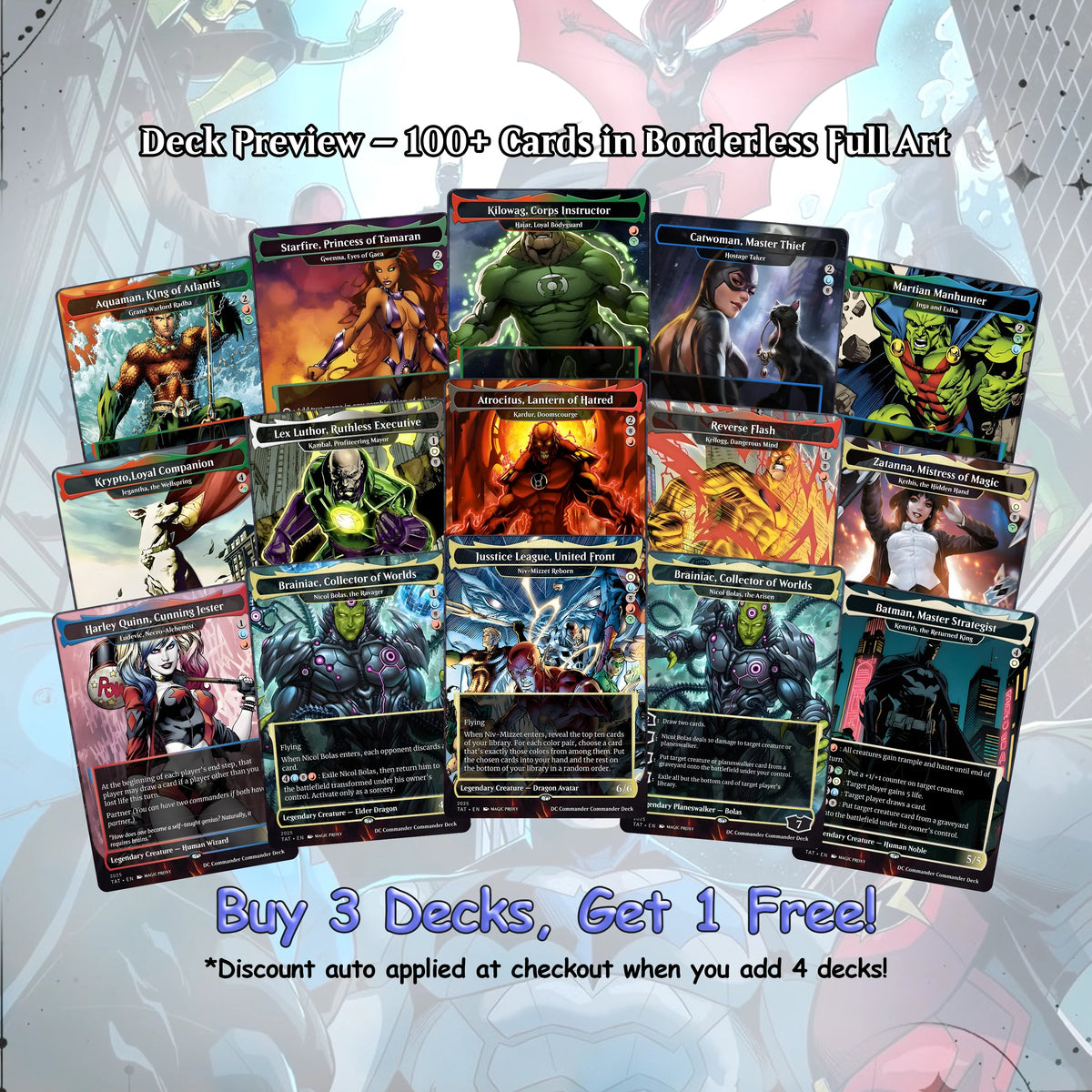 D.C Commander Deck • S.u.p.e.r.m.a.n • Forge a New Legacy in the MTG Multiverse! • Custom MTG Cards • Premium Proxy Card