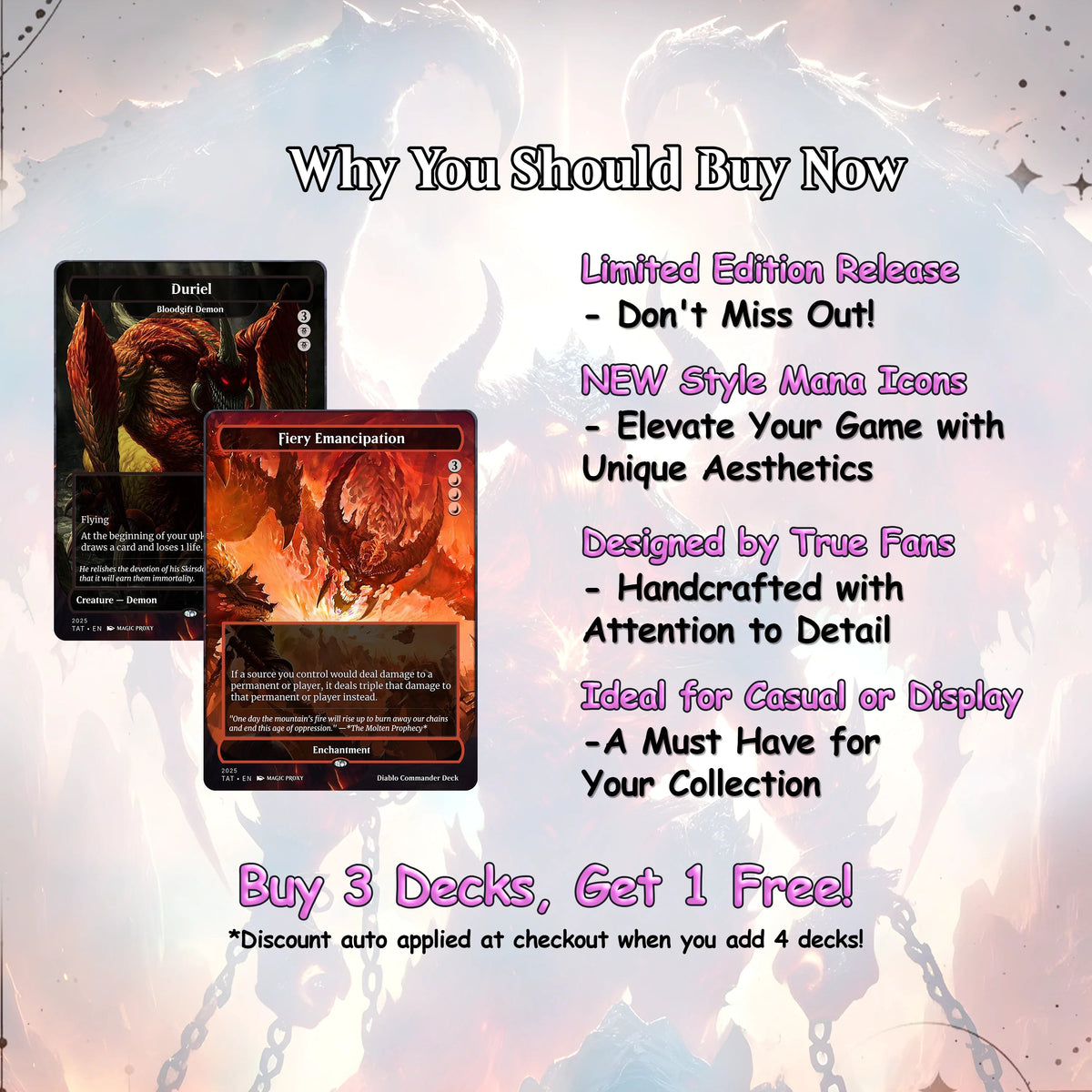 Diablo Commander cEDH Deck - Diablo Commander Magic Commander - CardHaven Deck with 170+ Unique Cards - Custom Cards M