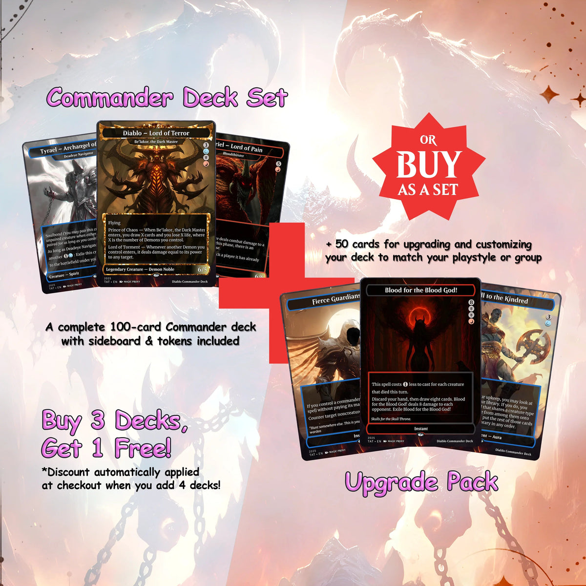 Diablo Commander cEDH Deck - Diablo Commander Magic Commander - CardHaven Deck with 170+ Unique Cards - Custom Cards M