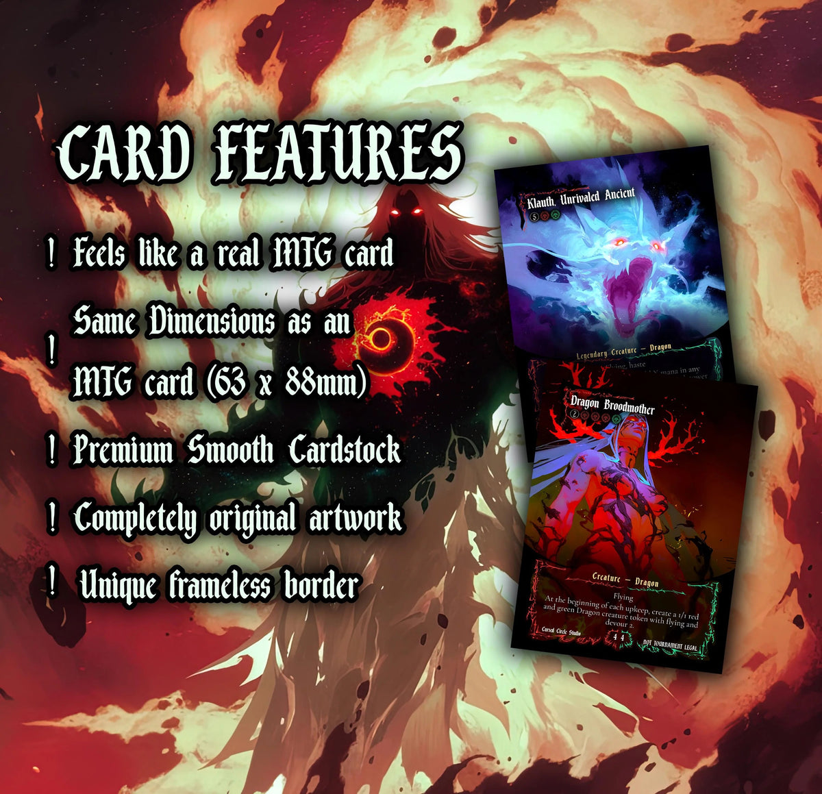 Dragon Duplication Tribal Proxy Commander Deck Custom MTG EDH Deck