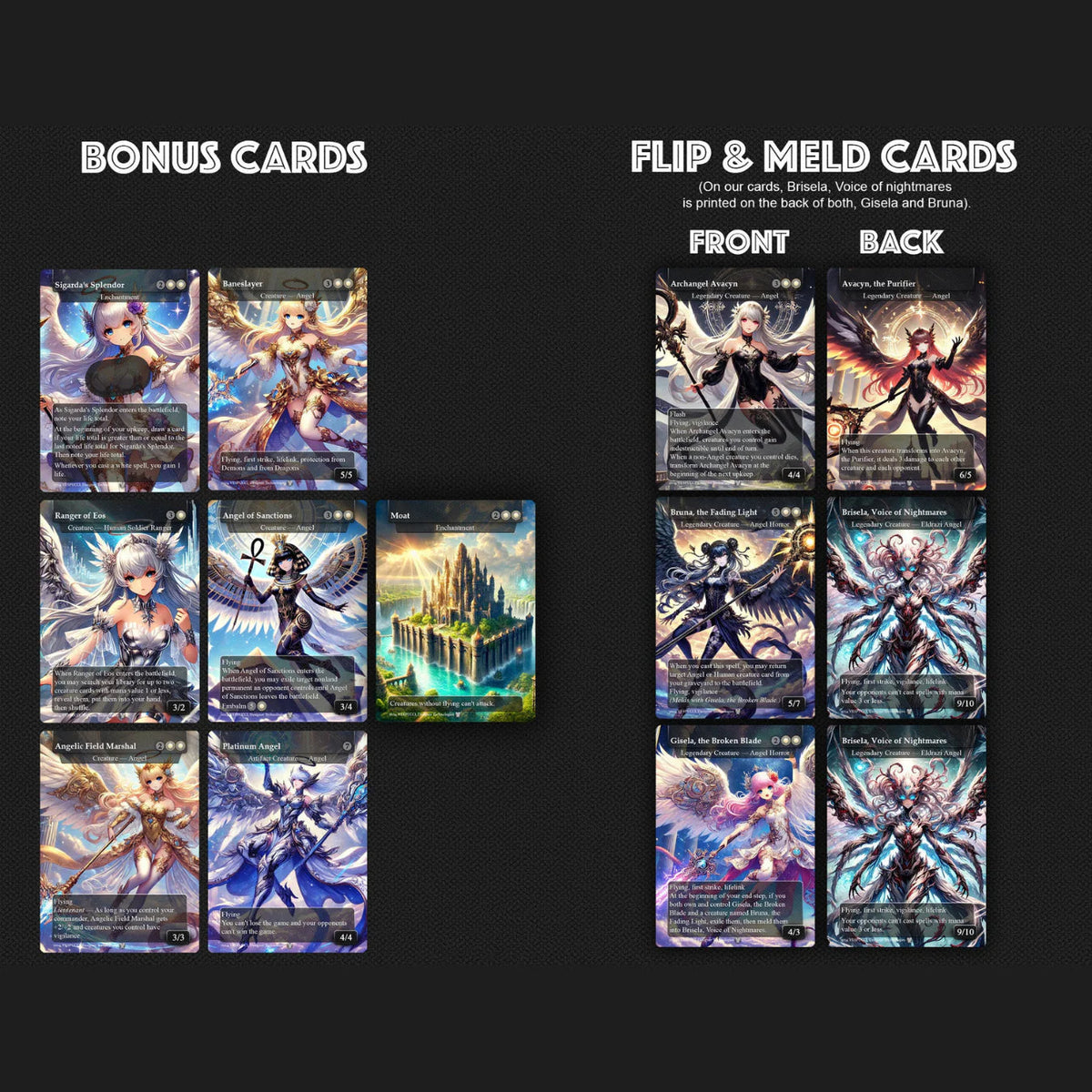 Giada Angel Anime Style Waifu Tribal Commander Deck Special Edition Custom Proxy Deck Art For EDH High Quality Cards 108