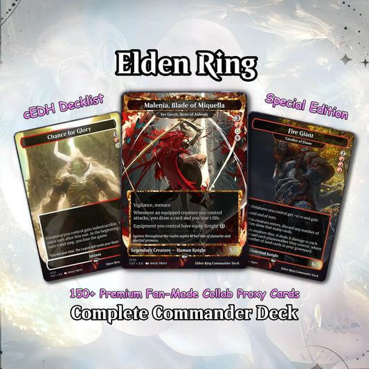 Elden Ring Commander cEDH Deck - Elden Ring Commander Magic Commander - CardHaven Deck with 160+ Unique Cards - Custom