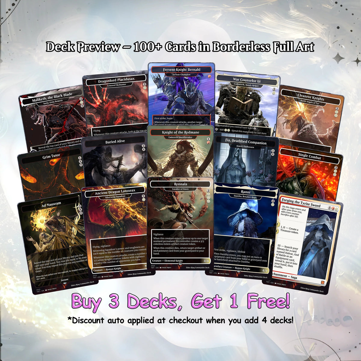 Elden Ring Commander cEDH Deck - Elden Ring Commander Magic Commander - CardHaven Deck with 160+ Unique Cards - Custom