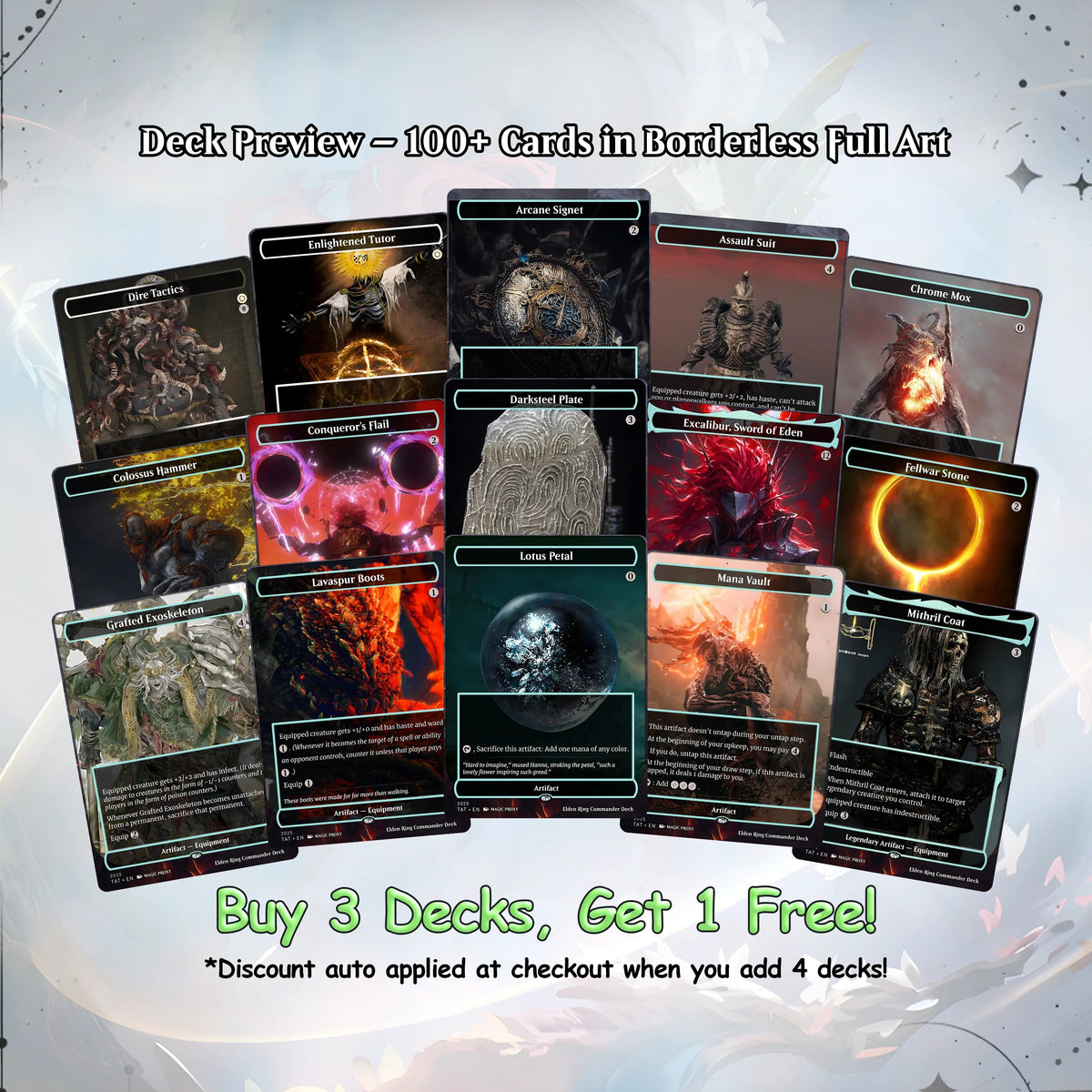 Elden Ring Commander cEDH Deck - Elden Ring Commander Magic Commander - CardHaven Deck with 160+ Unique Cards - Custom