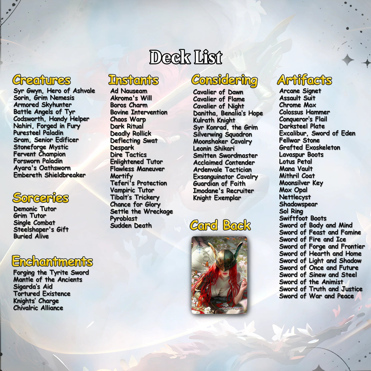 Elden Ring Commander cEDH Deck - Elden Ring Commander Magic Commander - CardHaven Deck with 160+ Unique Cards - Custom