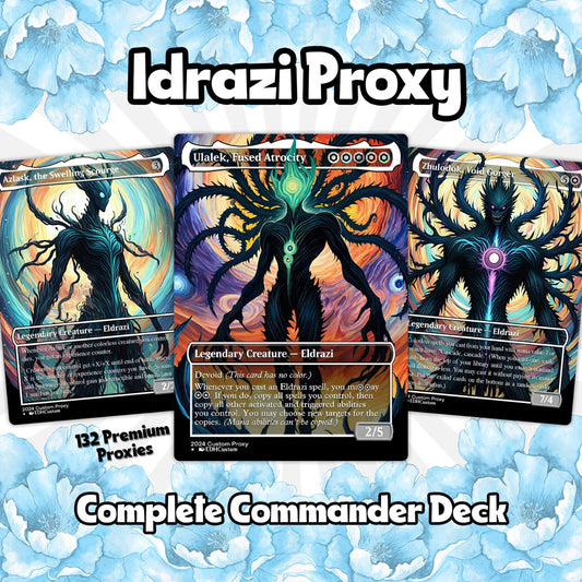 Eldrazi Proxy Deck Ulalek Abstract 100 Cards + Sideboard + Tokens | Premium Quality Custom MTG Proxies for EDH Commander