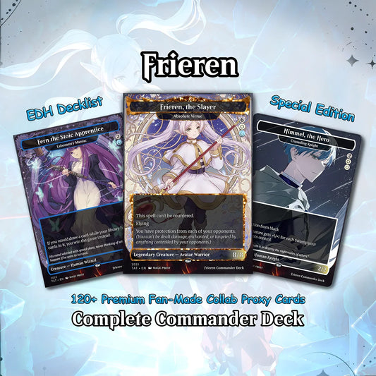Frieren the Slayer Theme / Absolute Virtue Commander Deck / Premium Paper Proxy Deck / 100 cards + tokens / Pillowfort T