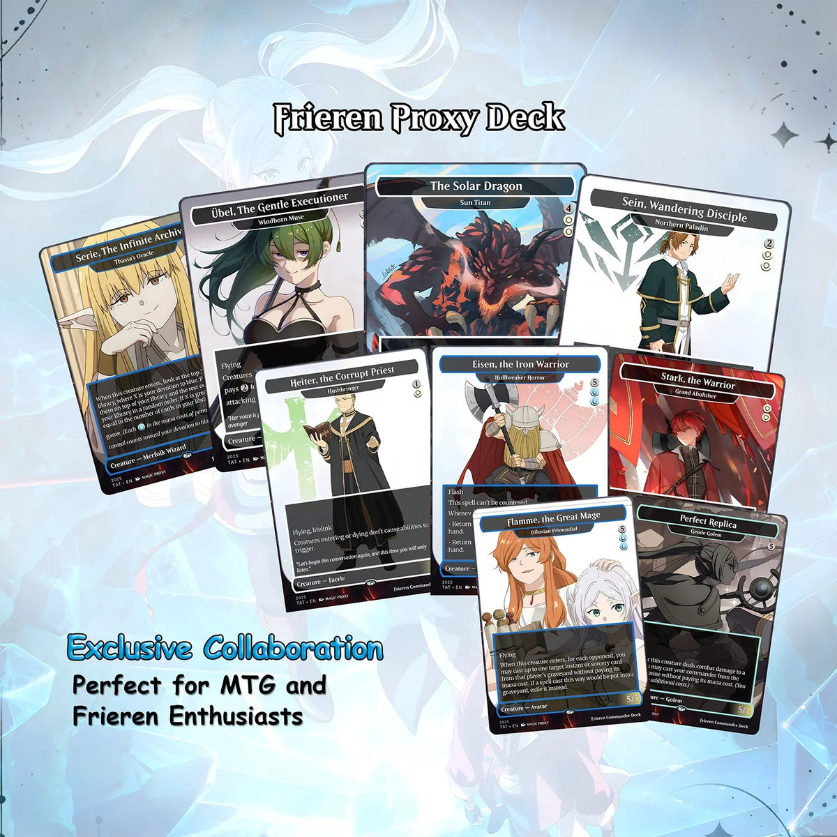 Frieren the Slayer Theme / Absolute Virtue Commander Deck / Premium Paper Proxy Deck / 100 cards + tokens / Pillowfort T