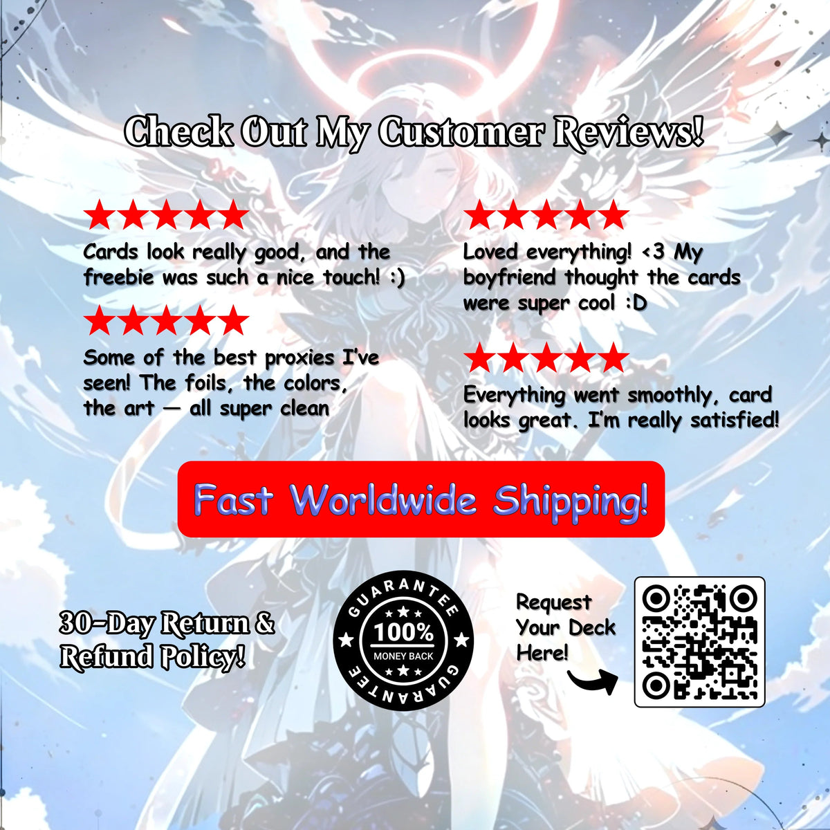 Giada Angels Tribal - Full MTG Proxy Commander EDH Deck - 108 cards - Tokens included - Waifu Anime Girls