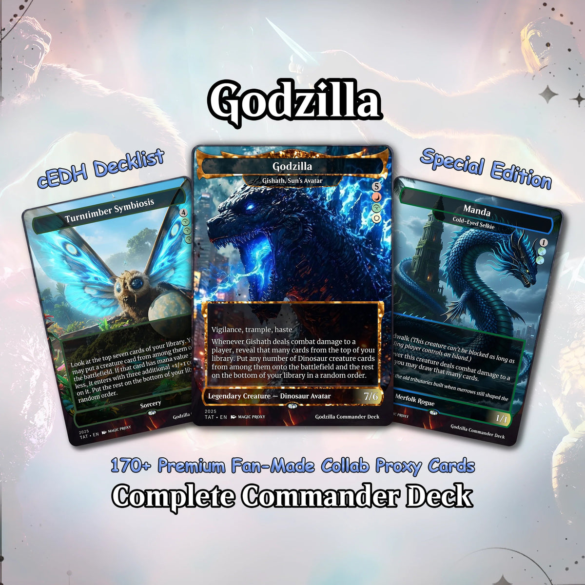 Godzilla Commander cEDH Deck - Godzilla  Commander Magic Commander - CardHaven Deck with 170+ Unique Cards - Custom Ca