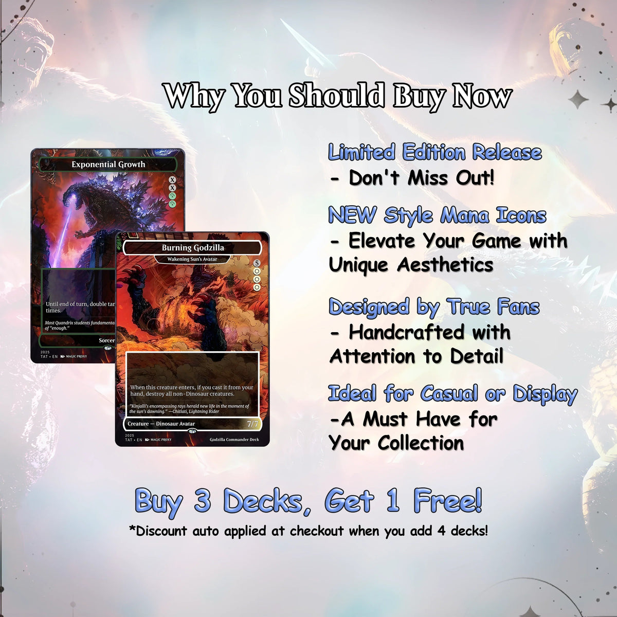 Godzilla Commander cEDH Deck - Godzilla  Commander Magic Commander - CardHaven Deck with 170+ Unique Cards - Custom Ca