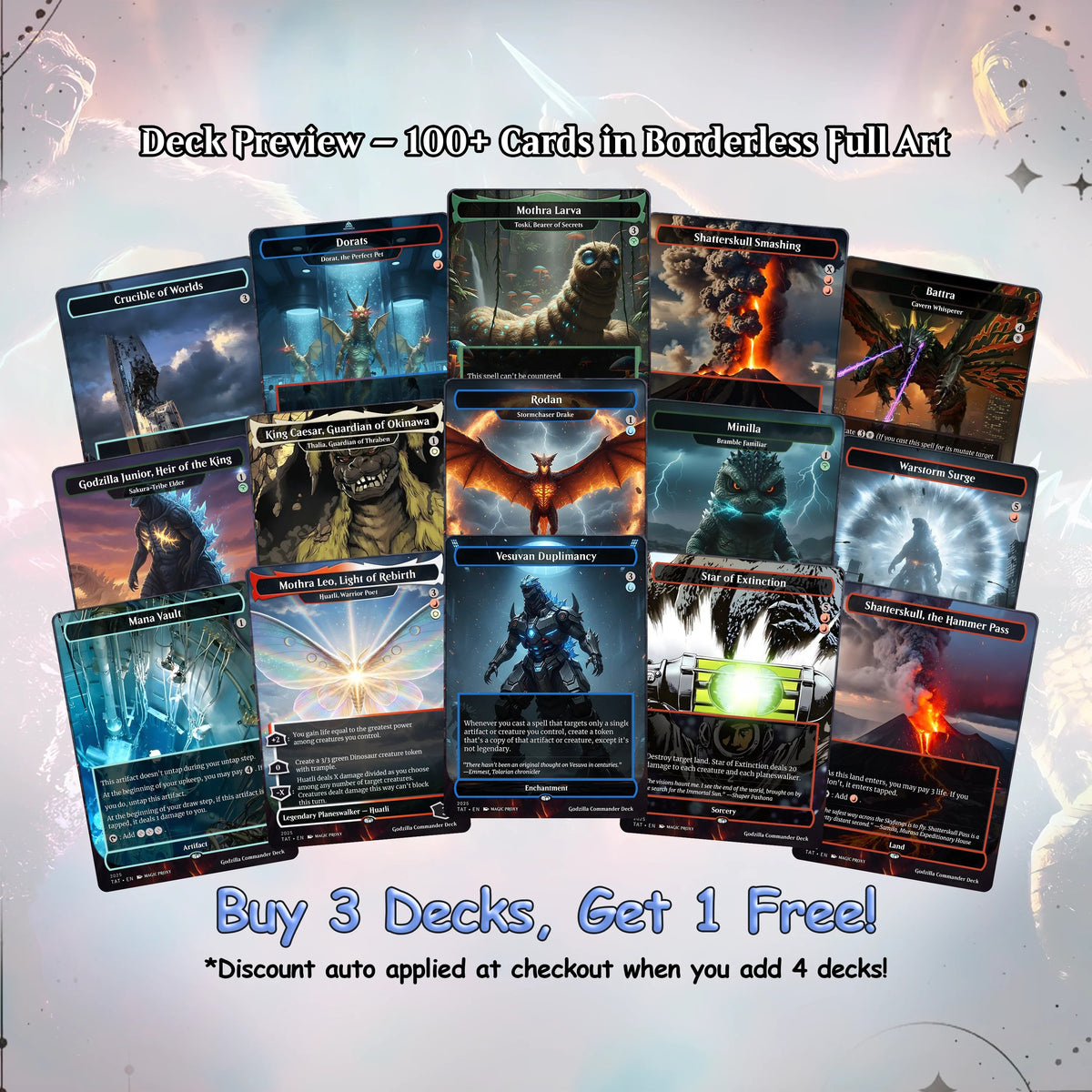 Godzilla Commander cEDH Deck - Godzilla  Commander Magic Commander - CardHaven Deck with 170+ Unique Cards - Custom Ca