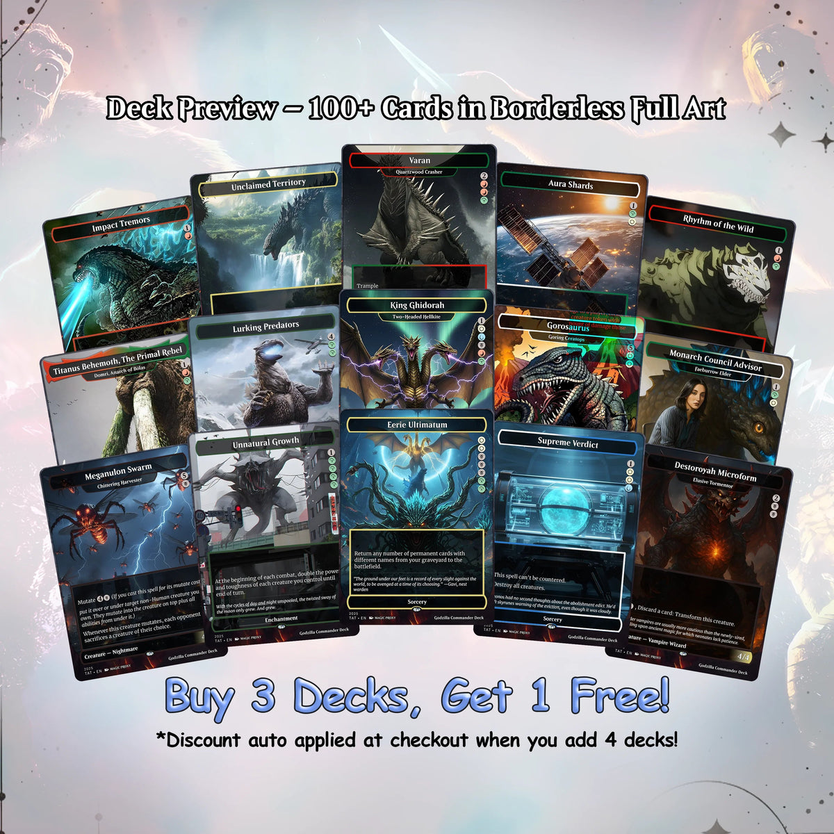 Godzilla Commander cEDH Deck - Godzilla  Commander Magic Commander - CardHaven Deck with 170+ Unique Cards - Custom Ca