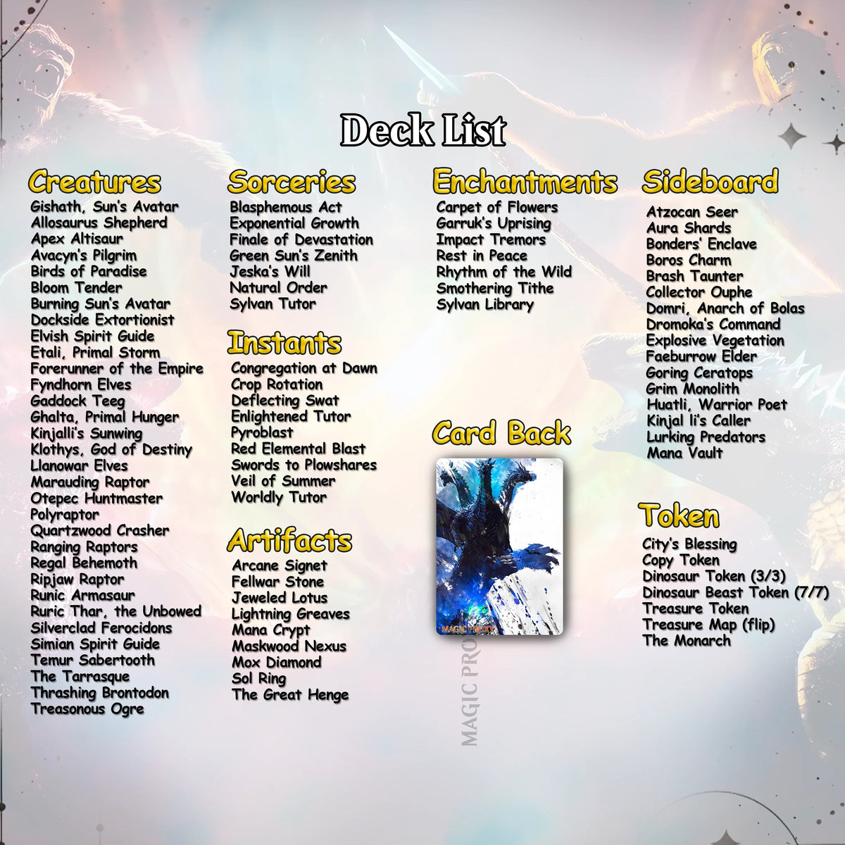 Godzilla Commander cEDH Deck - Godzilla  Commander Magic Commander - CardHaven Deck with 170+ Unique Cards - Custom Ca