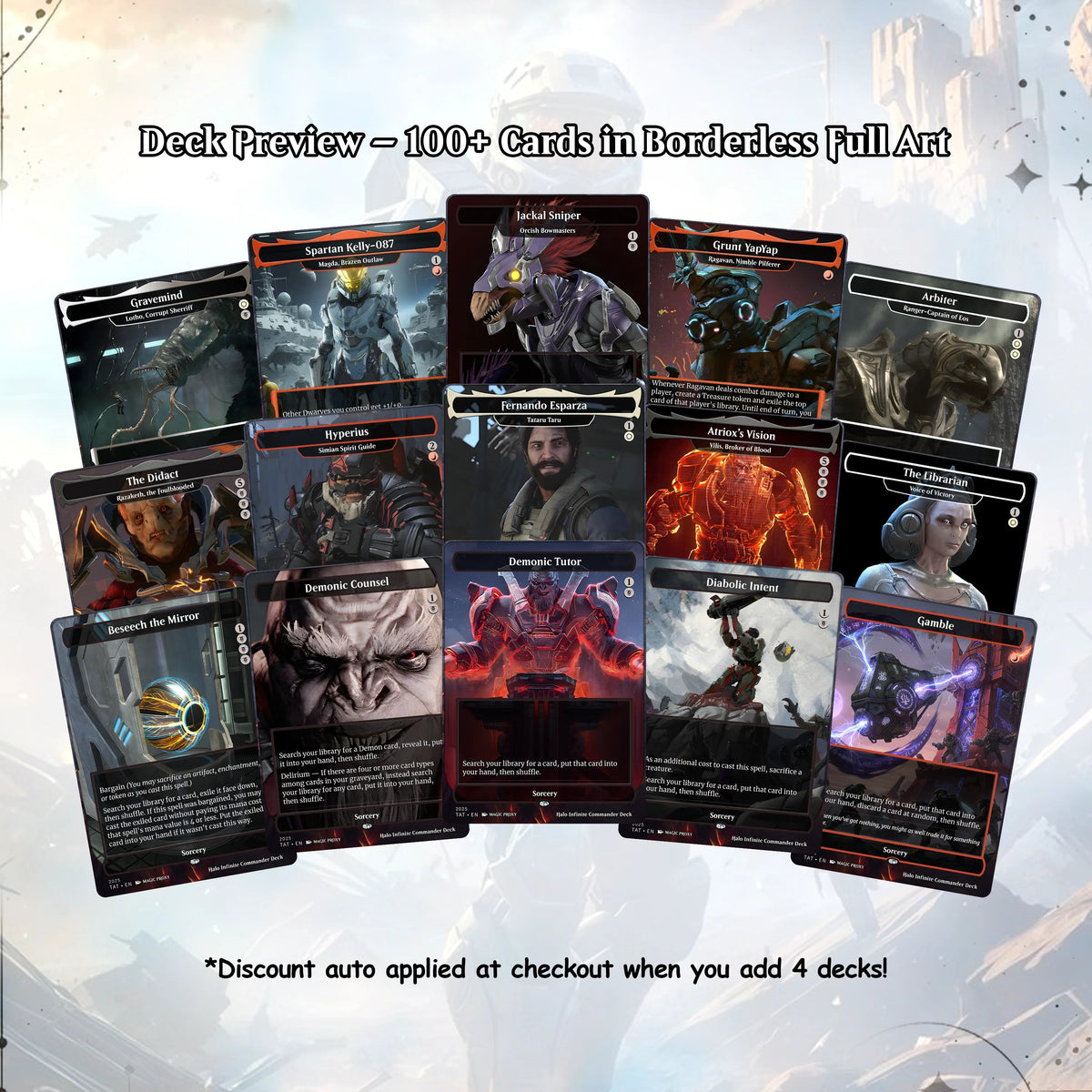 Halo Infinite Commander cEDH Deck - Halo Infinite Commander Magic Commander - CardHaven Deck with 170+ Unique Cards - 