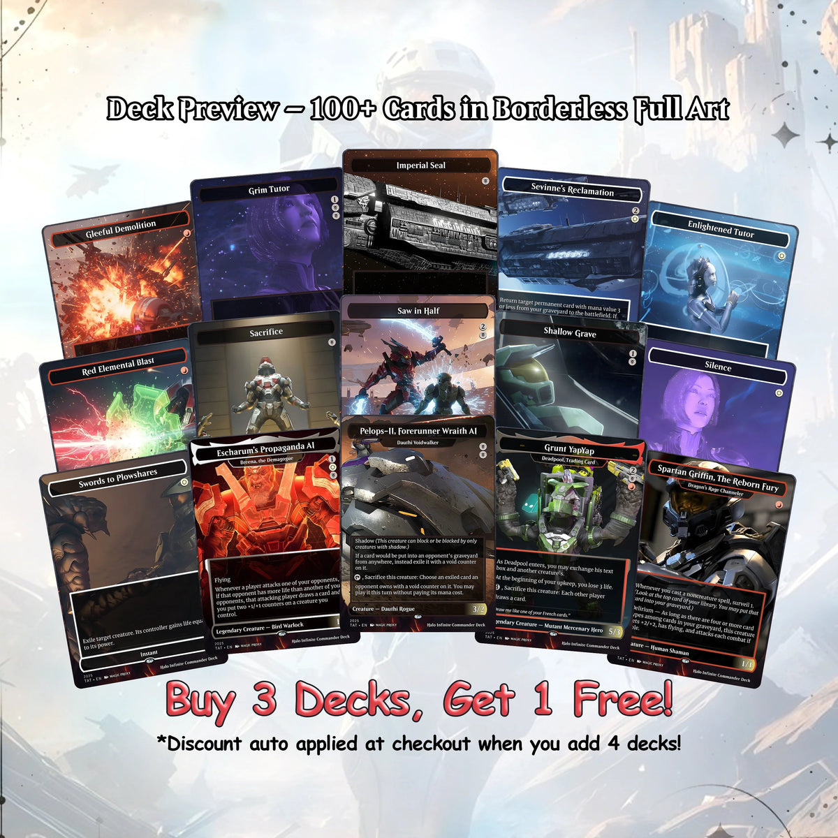 Halo Infinite Commander cEDH Deck - Halo Infinite Commander Magic Commander - CardHaven Deck with 170+ Unique Cards - 