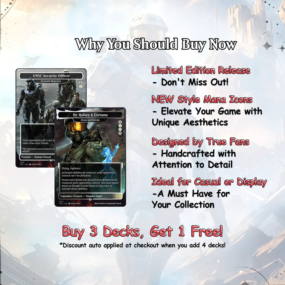 Halo Infinite Commander cEDH Deck - Halo Infinite Commander Magic Commander - CardHaven Deck with 170+ Unique Cards - 