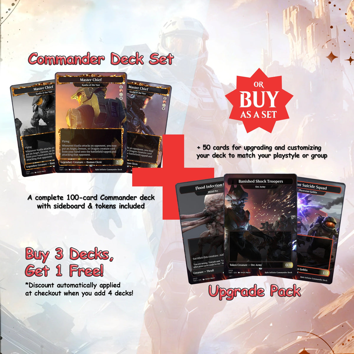 Halo Infinite Commander cEDH Deck - Halo Infinite Commander Magic Commander - CardHaven Deck with 170+ Unique Cards - 