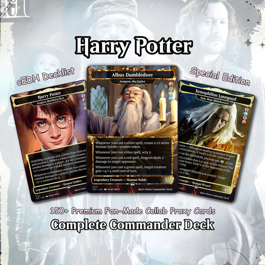 Harry Potter Dumbledore's Army MTG Commander Deck - Complete Custom EDH Deck CardHaven Cards Proxies Complete