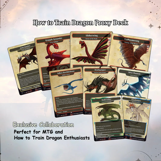 How to Train Your Dragon Commander Deck • Fly High with Toothless as Your Commander! • Custom MTG Card • Premium Proxy C