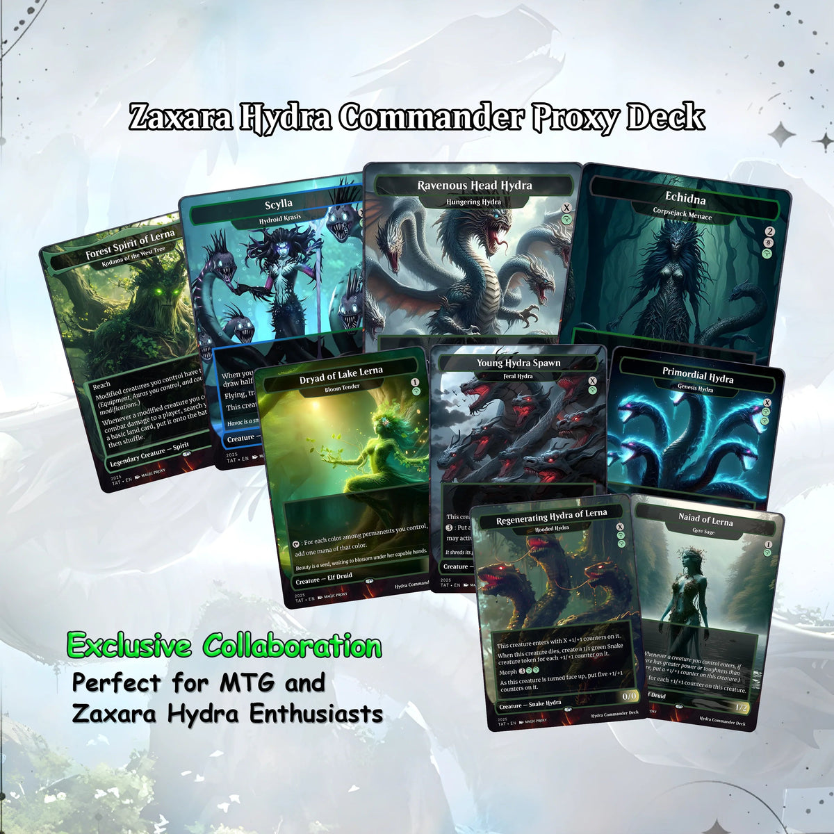 Hydra Commander cEDH Deck - Hydra Commander Magic Commander - CardHaven Deck with 170+ Unique Cards - Custom Cards MTG