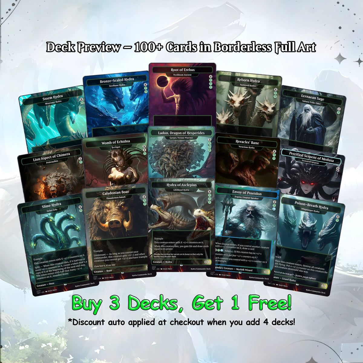 Hydra Commander cEDH Deck - Hydra Commander Magic Commander - CardHaven Deck with 170+ Unique Cards - Custom Cards MTG