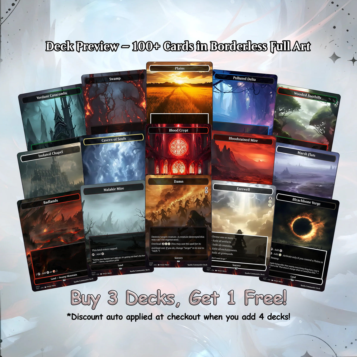 Kaalia of the Vast - Commander EDH Deck - With Tokens - MTG Full Proxy Deck, Altered Cards cEDH