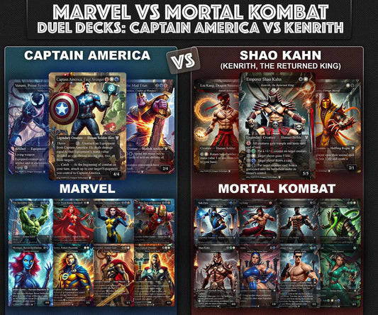 M.a.r.v.e.l vs M.o.r.t.a.l. K.o.m.b.a.t, D.u.e.l Decks, 2 EDH Decks, K.e.n.r.i.t.h. the R.e.t.u.r.n.e.d K.i.n.g. vs C.a.