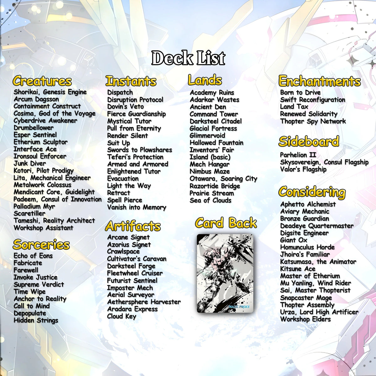 Mendicant Core Commander cEDH Deck - Mendicant Core Commander Magic Commander - CardHaven Deck with 160+ Unique Cards 