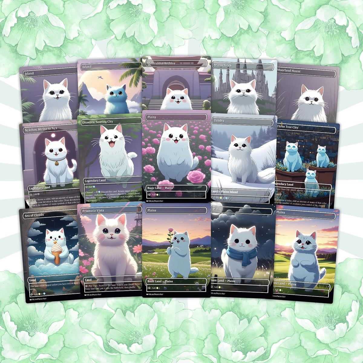 Millicent Spirit Tribal Proxy Commander Deck, 100 Cards + 6 Free Tokens | Cute Custom Full Art | MuraProxyArt