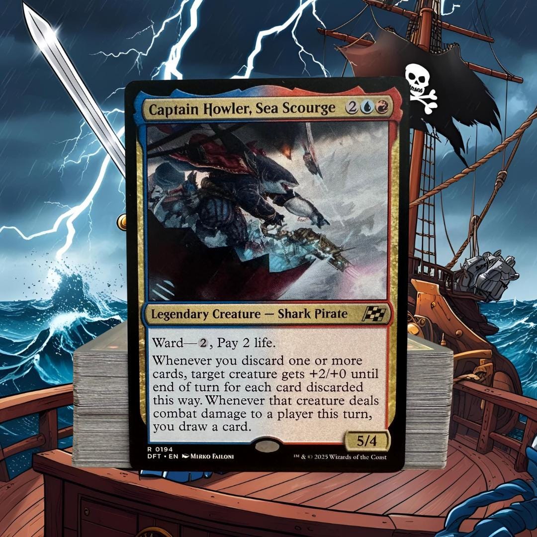 MTG Commander Deck EDH Deck Captain Howler, Sea Scourge 100 Magic Cards Custom Deck Izzet Discard Aetherdrift