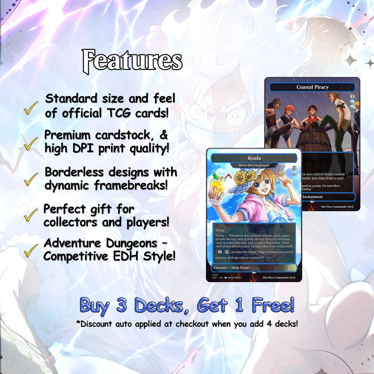 O.n.e P.i.e.c.e Commander cEDH Deck - O.n.e P.i.e.c.e Commander Magic Commander - CardHaven Deck with 160+ Unique Card