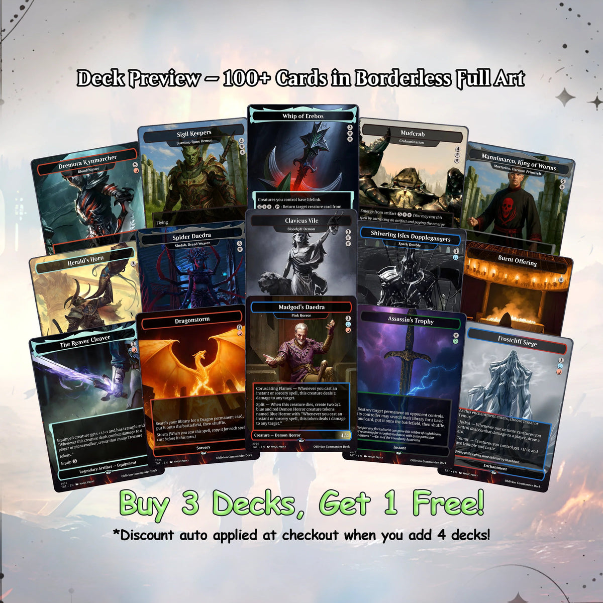 Oblivion Commander cEDH Deck - Oblivion Commander Magic Commander - CardHaven Deck with 150+ Unique Cards - Custom Car
