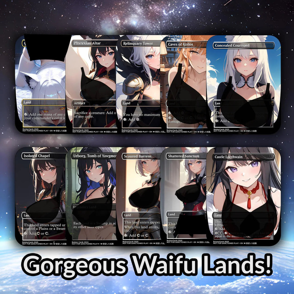 Orzhov Token Anime Style Waifu Tribal Commander Deck Special Edition Custom Proxy Deck Art For EDH High Quality Cards 10
