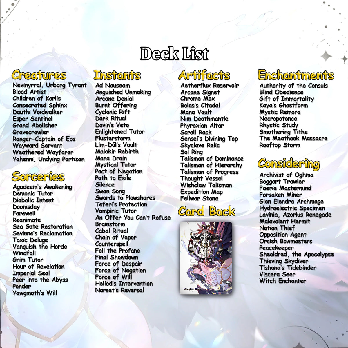 Overlord Commander cEDH Deck - Overlord Commander Magic Commander - CardHaven Deck with 160+ Unique Cards - Custom Car