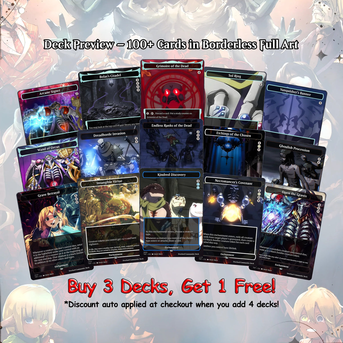 Overlord Zombie Tribal EDH Deck – Custom Anime-Inspired Deck