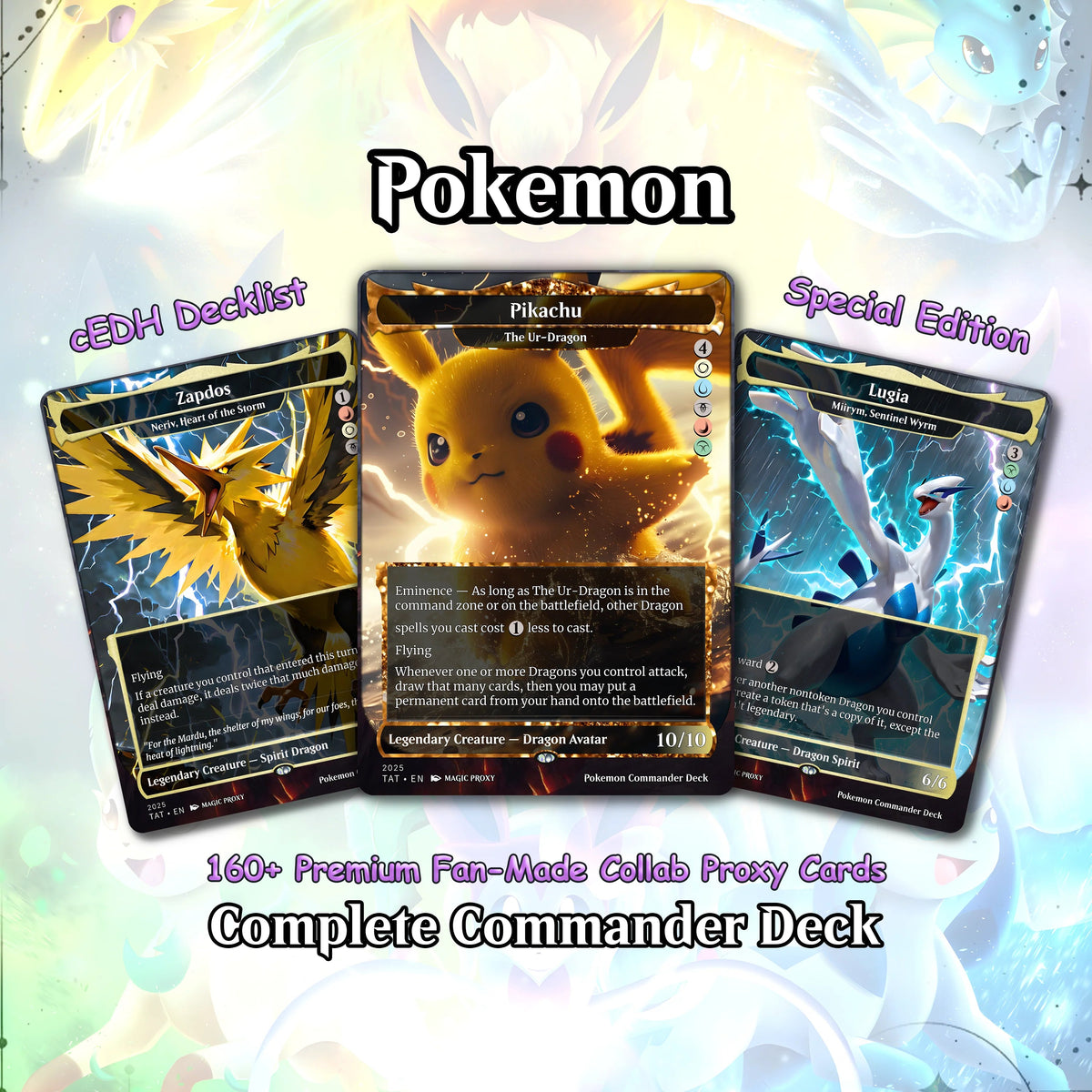 P.o.k.e.m.o.n Commander cEDH Deck - P.o.k.e.m.o.n Commander Magic Commander - CardHaven Deck with 160+ Unique Cards - 