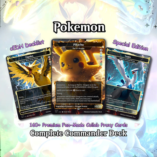 P.o.k.e.m.o.n Commander cEDH Deck - P.o.k.e.m.o.n Commander Magic Commander - CardHaven Deck with 160+ Unique Cards - 