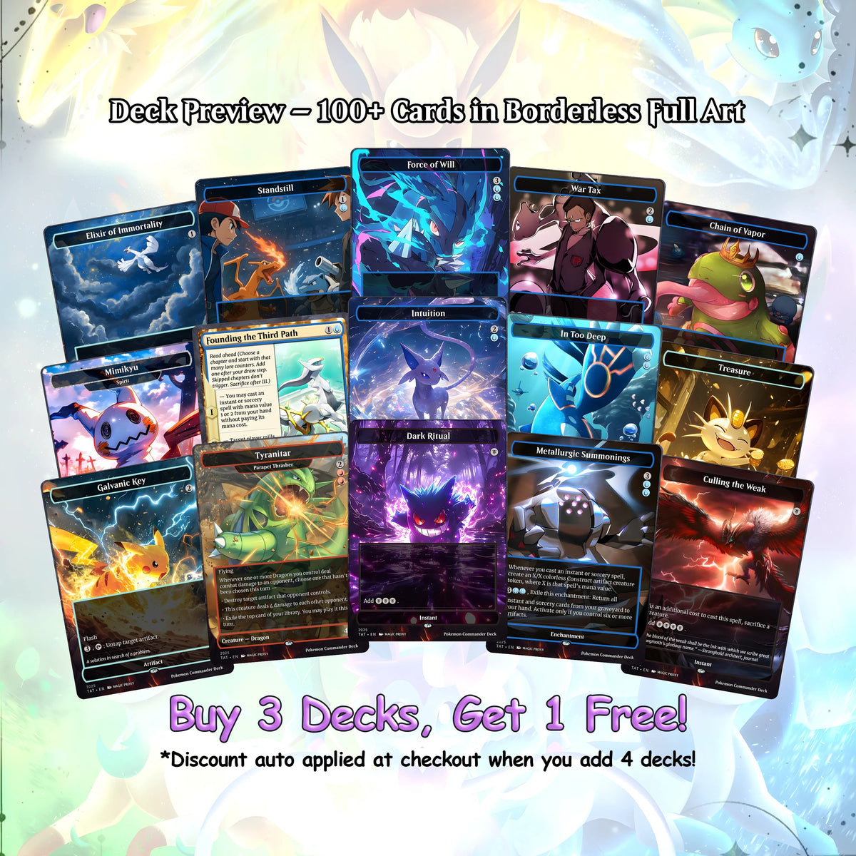 P.o.k.e.m.o.n Commander cEDH Deck - P.o.k.e.m.o.n Commander Magic Commander - CardHaven Deck with 160+ Unique Cards - 
